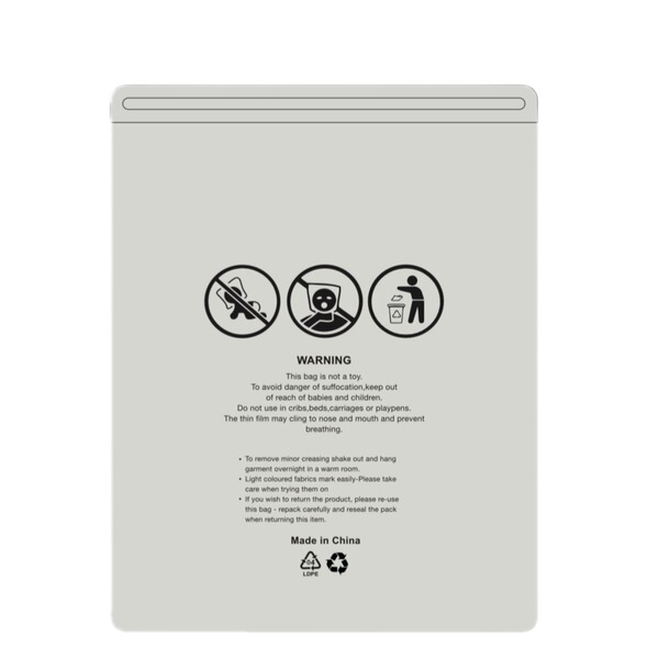 FBA Amazon warning clothing packaging bag cross-border clothing…