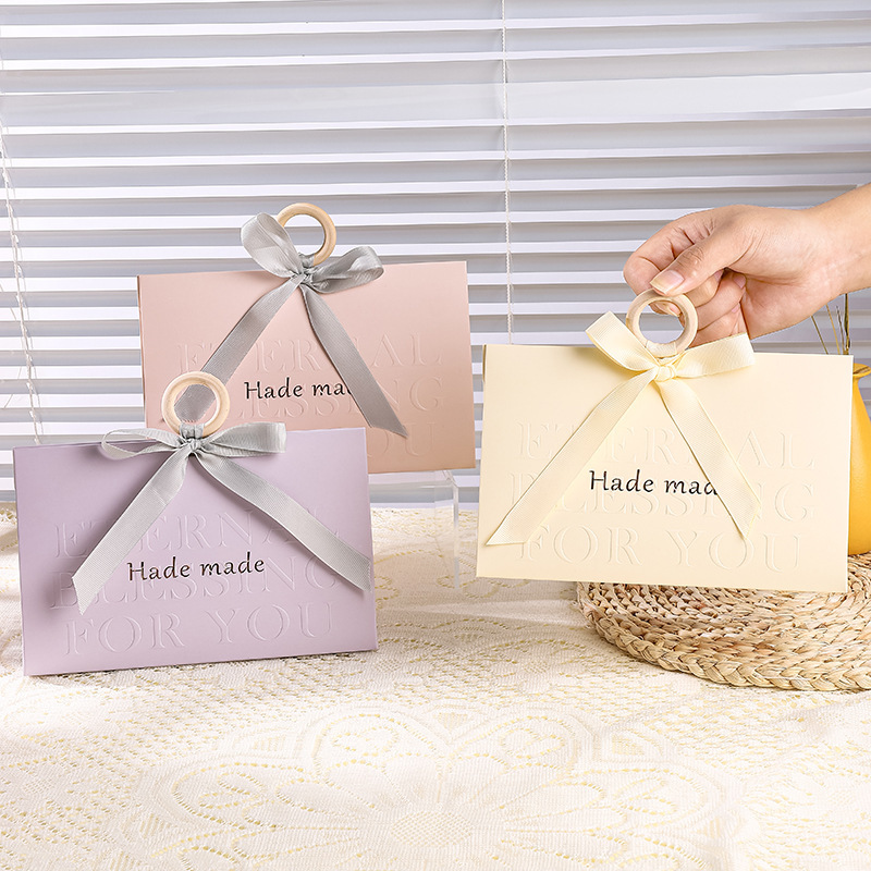 结婚伴手礼轻奢礼品手提首饰丝巾零食礼物空盒子折叠创意定制logo