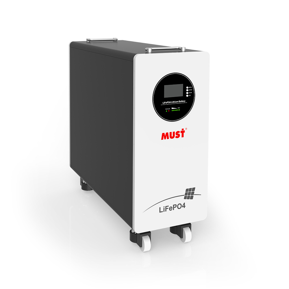 MUST家庭储能锂电池51.2V 320Ah 壁挂式太阳能储能锂电池高容量