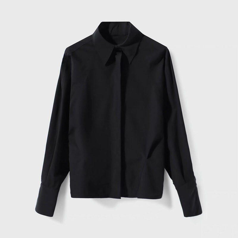 2026 Spring and Autumn New Collection Boutique Brand Fashionable and Versatile Formal Lapel Cardigan Solid Color Shirt 031 2026 Spring and Autumn New Collection Boutique Brand Fashionable and Versatile Formal Lapel Cardigan Solid Color Shirt 031
