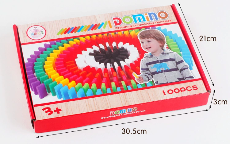 Деревянные домино, конструктор-игрушка, 100 деталей, раннее развитие