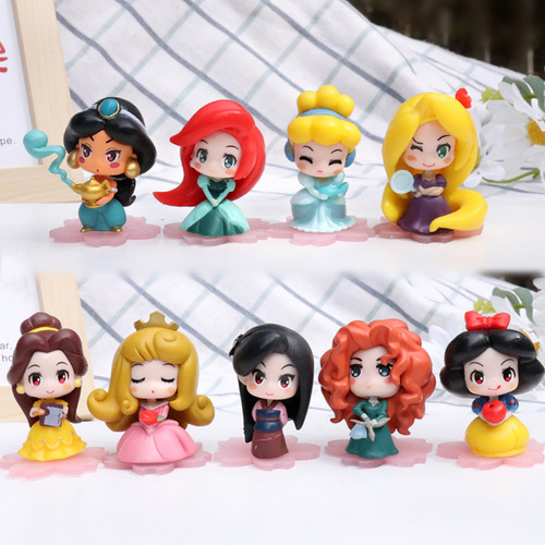 Anime Fairy Tale Snow White & Mermaid Figurine, Girly Doll Toy for Girls, Perfect Gift & Desk Decorative Display Piece