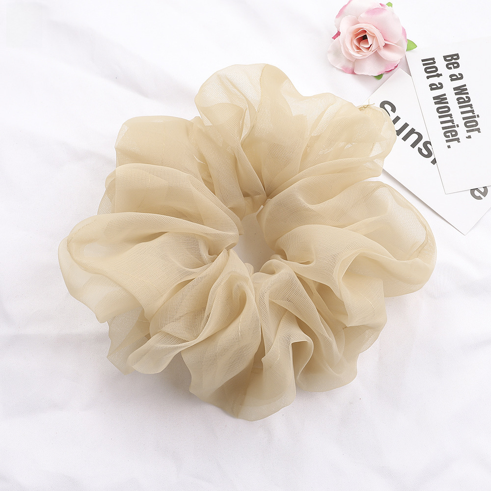 Qiyue super grande filato di seta brillante intestino crasso anello per capelli piccolo fresco corda per la testa organza cravatta per capelli anello per intestino crasso corda per capelli all'ingrosso_voghion.com