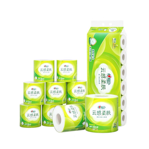 Xinxiangyin Yunshen series 150g 10-pack four-layer three-dimensional embossed toilet paper roll BT5410 packaging batch