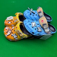 cross联名款特林鬼灭之刃洞洞鞋男童沙滩鞋
