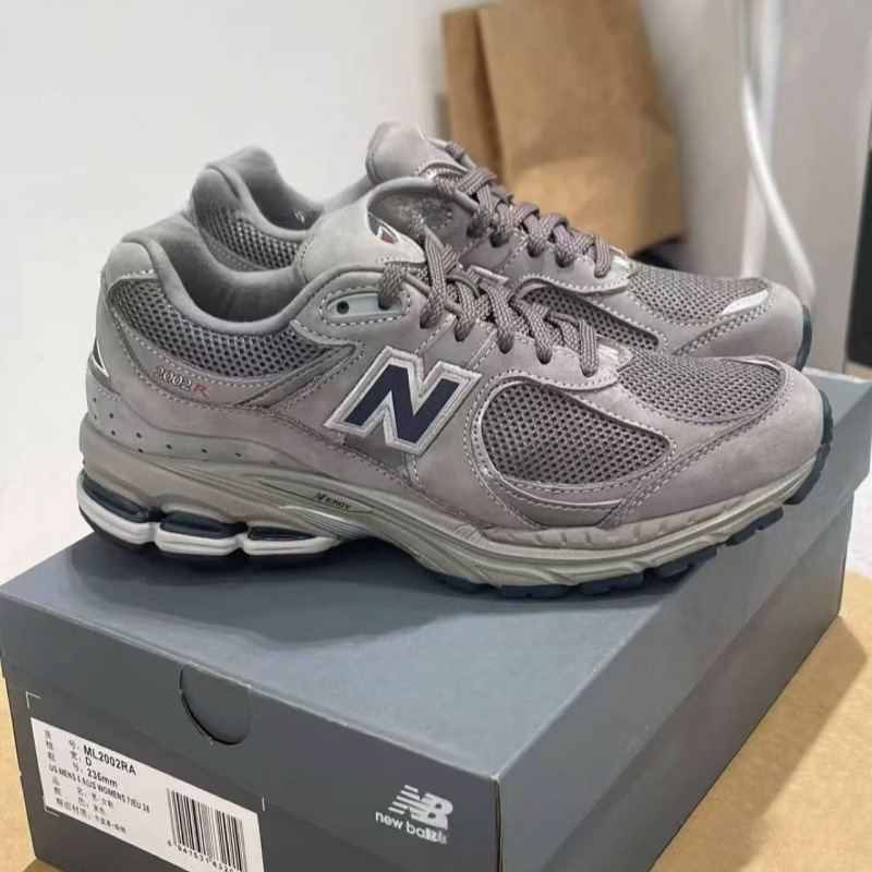 Putian High-End Version Nb2002Ra Original Gray Unisex Retro Casual Sports Pure Original American-Style Thick-Soled Dad Shoes