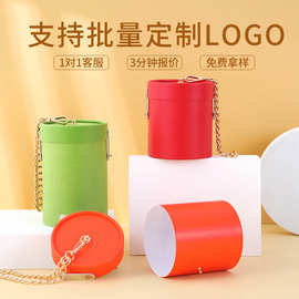 制品批发圆形礼盒化妆品收纳圆筒包装纸罐糖果礼盒可加logo纸质