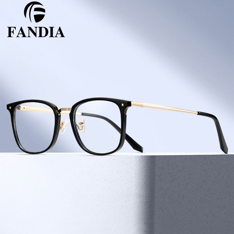 95959 gafas de luz anti-azul de los hombres de moda para los estudiantes de miopía marco redondo gafas Marco en stock fábrica al por mayor