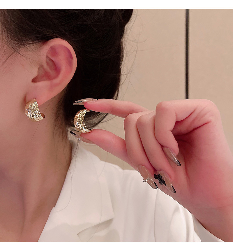 1 Pair Retro C Shape Alloy Plating Womenu0027S Earrings