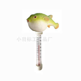 Floating Pool Ther 跨境爆款家用泳池动物造型温度计漂浮水温计