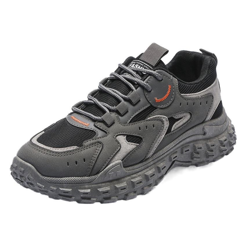 Labor Protection Shoes for Men 2023 Spring New Style Breathable Mesh Shoes for Men at Work Wear-Resistant Sports Dad Shoes