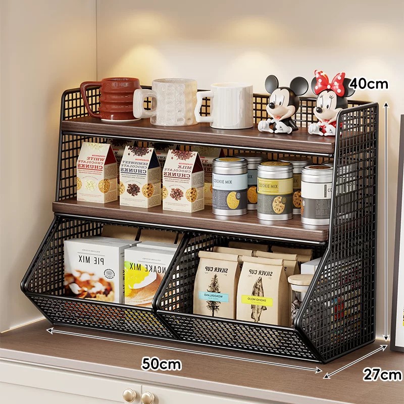 Estante Multicapa Organizador de Tazas de Escritorio