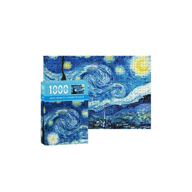 パズル 1000 ピース高難易度ゴッホ風景油絵紙クリエイティブパズル減圧子供のパズルおもちゃのカスタマイズ