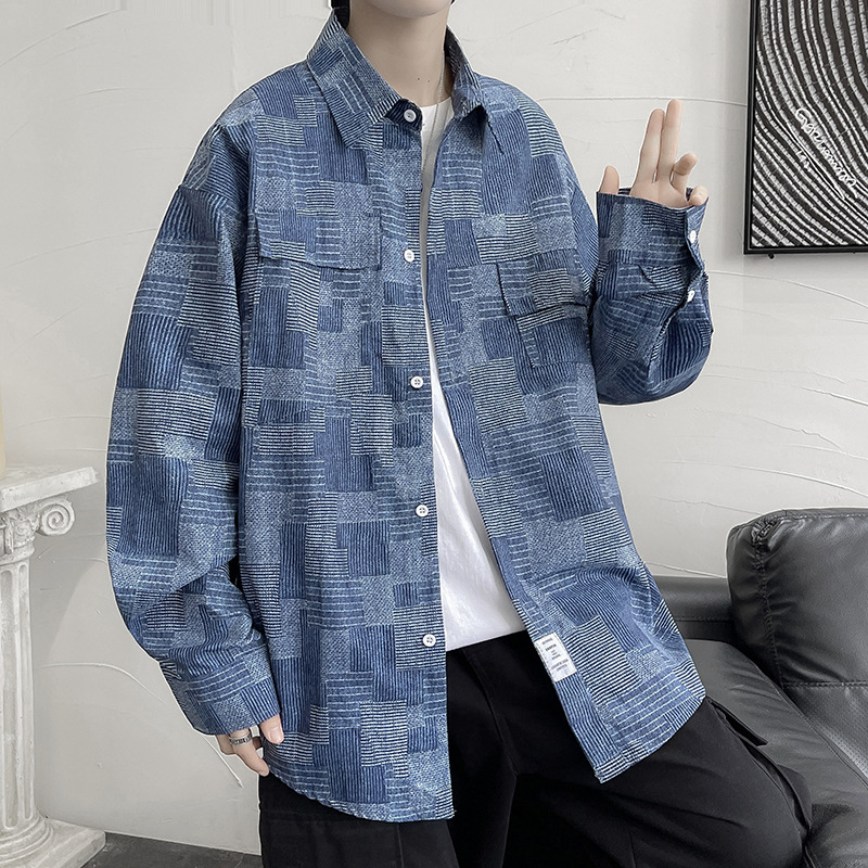 Denim demi-season trend shirt