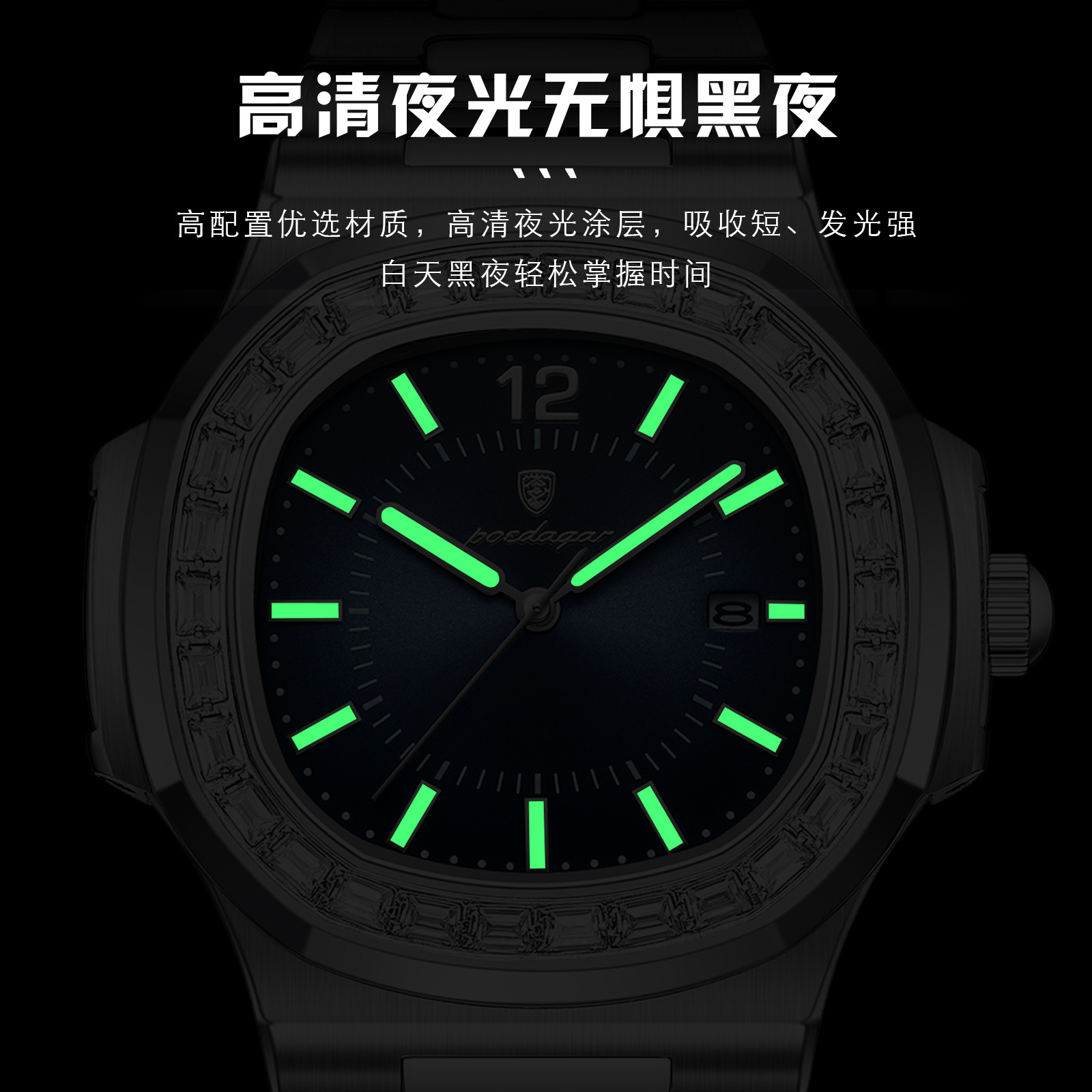 Marca Suiza reloj de lujo para hombre nuevo reloj de cuarzo de moda ultrafino transmisión en vivo Comercio exterior popular entrega de una pieza