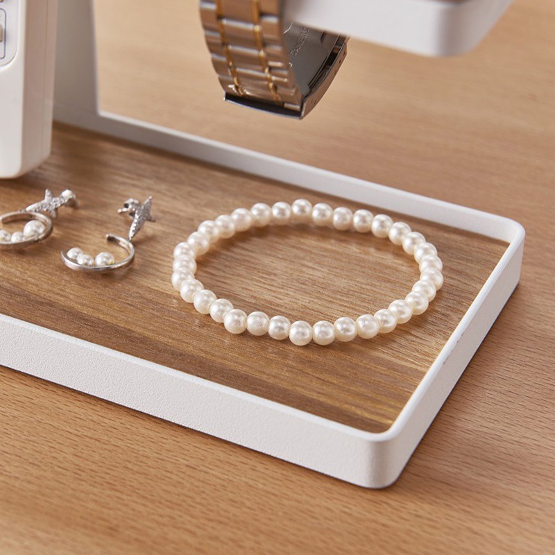 Escritorio de estilo japonés mesa de café titular reloj teléfono móvil control remoto almacenamiento rack hogar escritorio joyería organización rack al por mayor