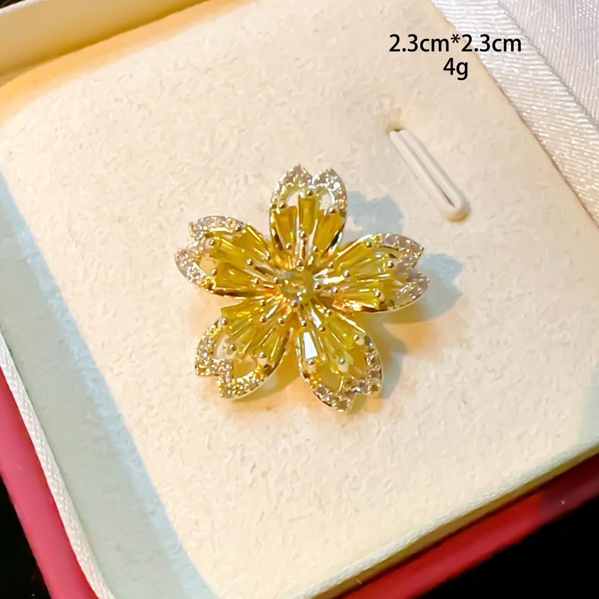 Shiny Flower Bow Knot Copper Plating Inlay Zircon Unisex Brooches display picture 8