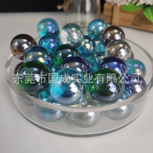 Glass beads 16MM colorful crystal marbles fish tank decoration bow bullet 14MM Game Machine Checkers yo-yo