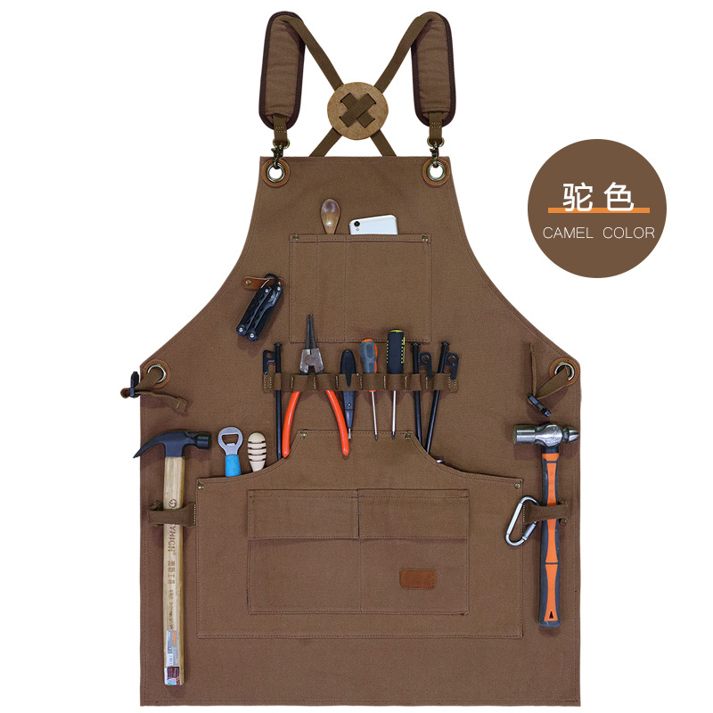 Lona gruesa de color camello d018