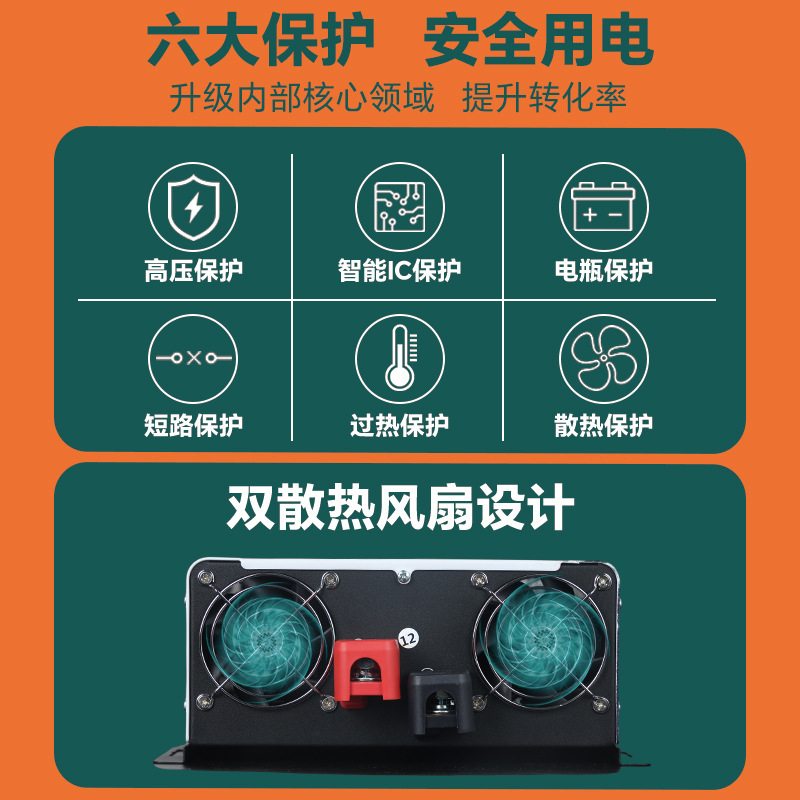 12V から 96V に 220V 正弦波インバーター 800w-5000w 太陽光発電ソーラーハイパワーインバーター|undefined