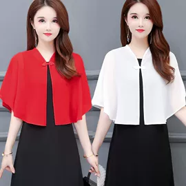 假领;蕾丝衫雪纺衫;半身裙