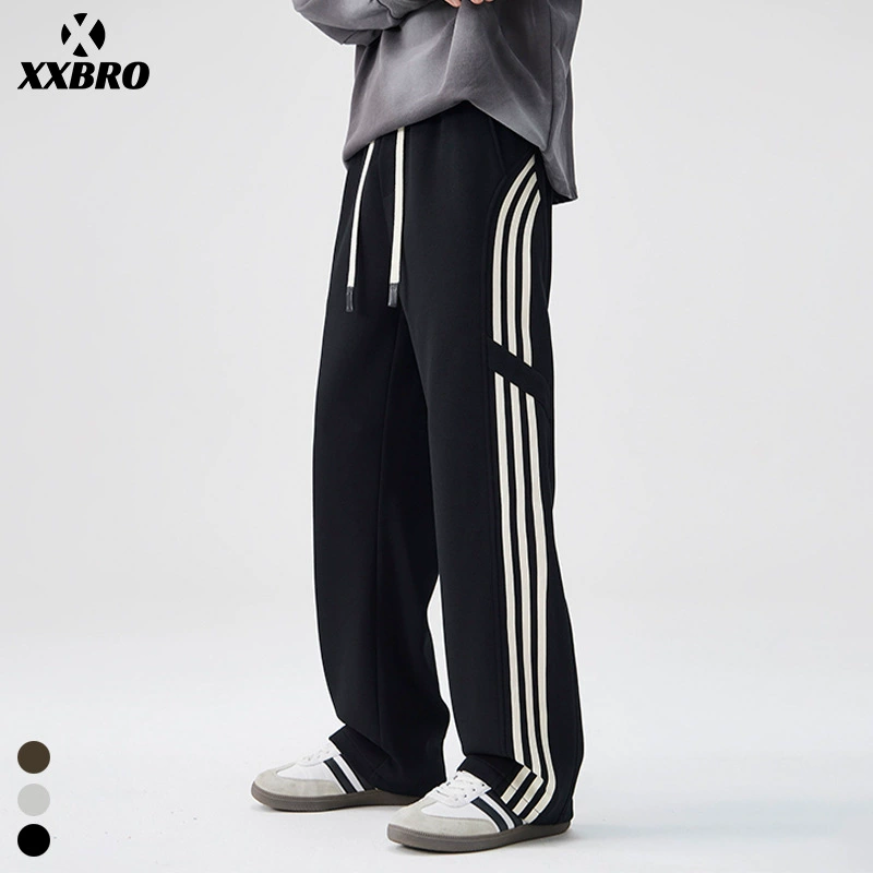 Xxbro мужская одежда # американский прилив, сшитый с тремя брусьями, подвешенные осенние и зимние спортивные и повседневные дикие подростковые брюки