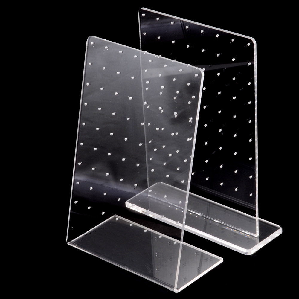 2022 New Clear Acrylic Jewelry Display Stand Earrings Lip Pins Display Rack 20-16G Bone Earrings Studio Photography