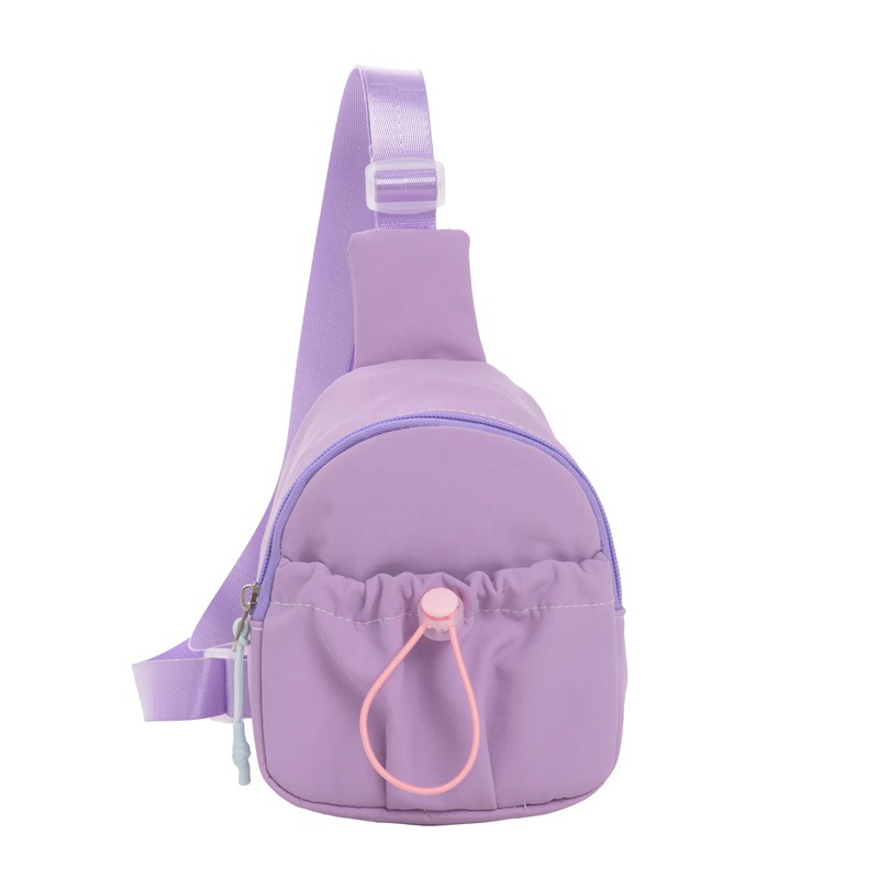 Bolso de pecho simple de color sólido para niños y niñas, bolso de ocio, bolso de mochila infantil ligero, 2026 nuevo bolso de cambio para niños