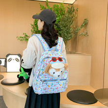 卡通可爱达菲熊背包批发大容量日韩休闲时尚双肩包新款中学生书包