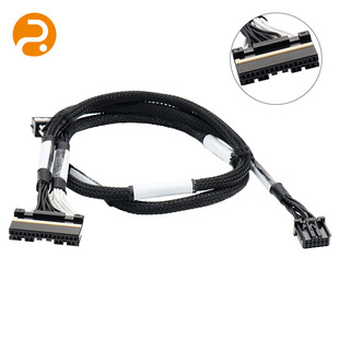 Terminal Line 24P Black Plug 2.00Mmpitch to 12P Shell Black 2.0Mmpitch