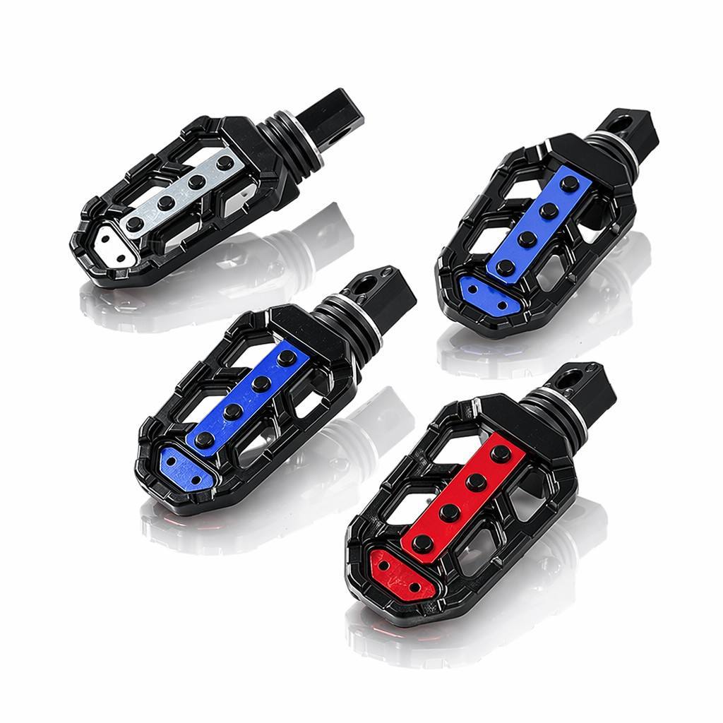 Motorcycle Cnc Aluminum Alloy Colorful Non-Slip Universal Footrests, Off-Road Vehicle Modified Adjustable Angle Foot Pedal Accessories