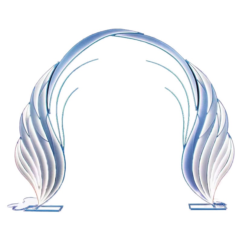 Boda con forma de flor feliz soporte de flores de arco iris decoración de flores de seda arco de flores fondo guía de carretera accesorios de boda puerta arqueada