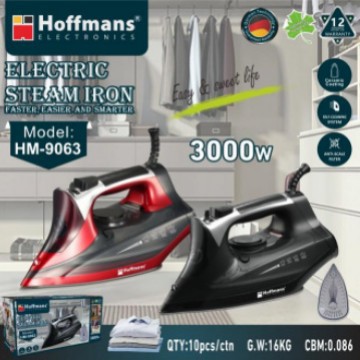 Export Hoffmans Iron 9063 Steam Iron 10Pcs/Ctn 0.086Cbm