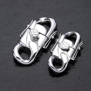 Tide Cool Ran Stainless Steel 316 Miami Casting Buckle Titanium Steel Cuban Necklace Casting Faucet Snaps Jewelry Accessories