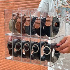 卸売り多格透明ベルト展示棚シルクネクタイ整理陳列ケース高級創意ベルト収納ケース