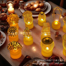 跨境中东热销LED电子蜡烛灯桌面装饰摆件发光小夜灯圣诞节灯饰