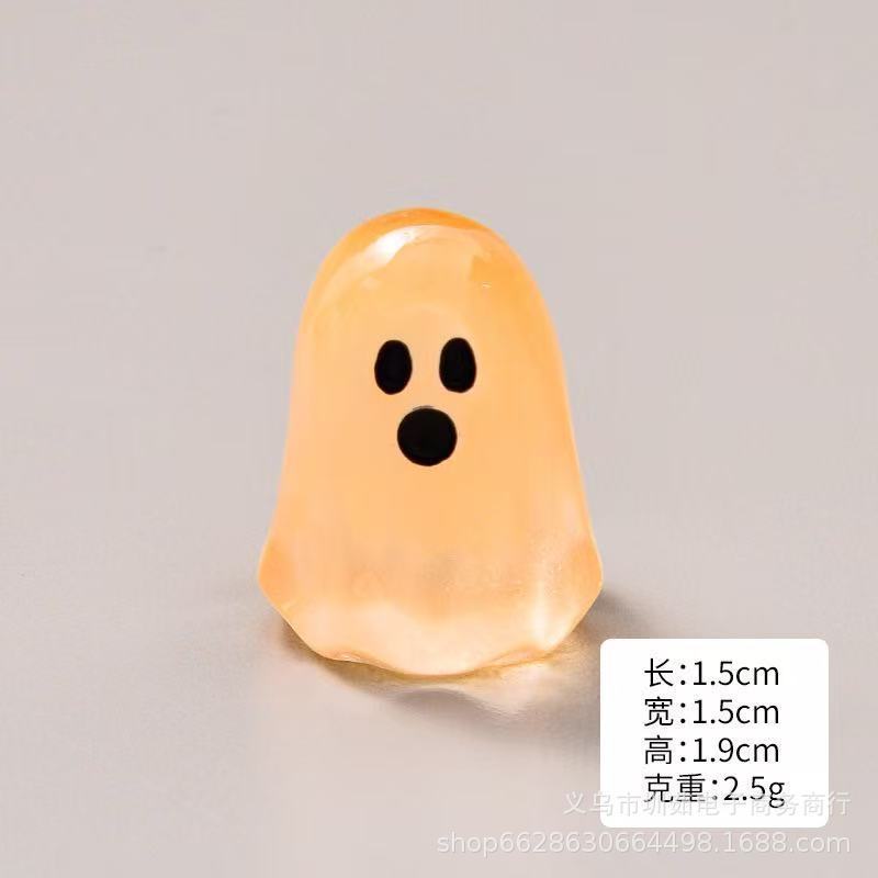 跨境批发夜光彩色小幽灵萌粒 万圣节diy盲袋装饰品配件桌面小摆件|undefined