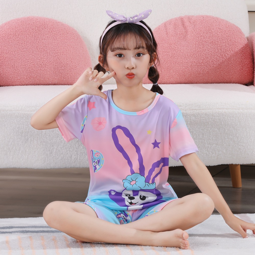 LS-Short Sleeves-Pink Purple Dew