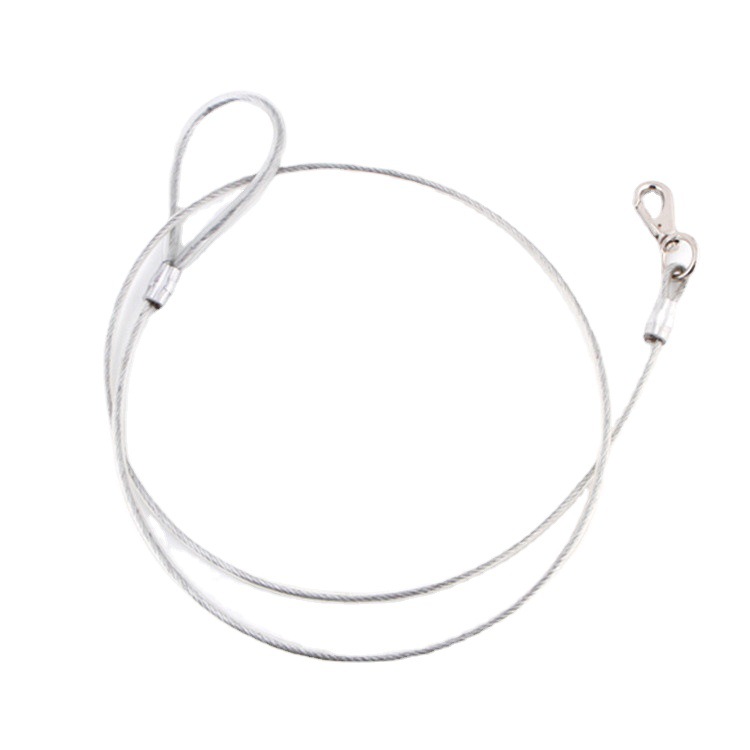 Stahldraht Traktion Haustier Leine Seil Hundekette für große und mittelgroße Hunde Golden Retriever Samojede_voghion.com