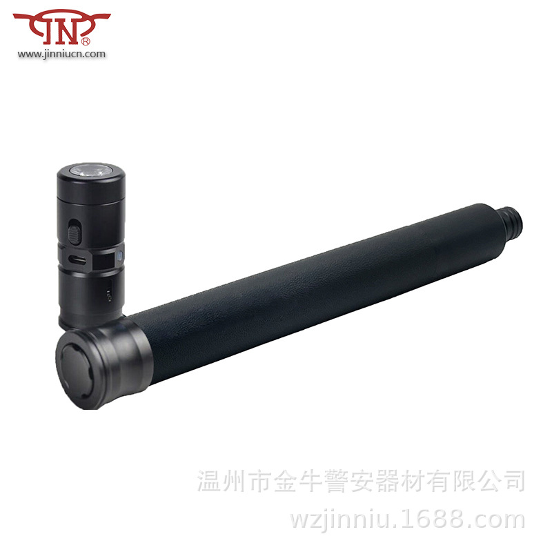 甩棍车载防身三节战术甩鞭带手电铜防暴棍金属伸缩棍子武器防身