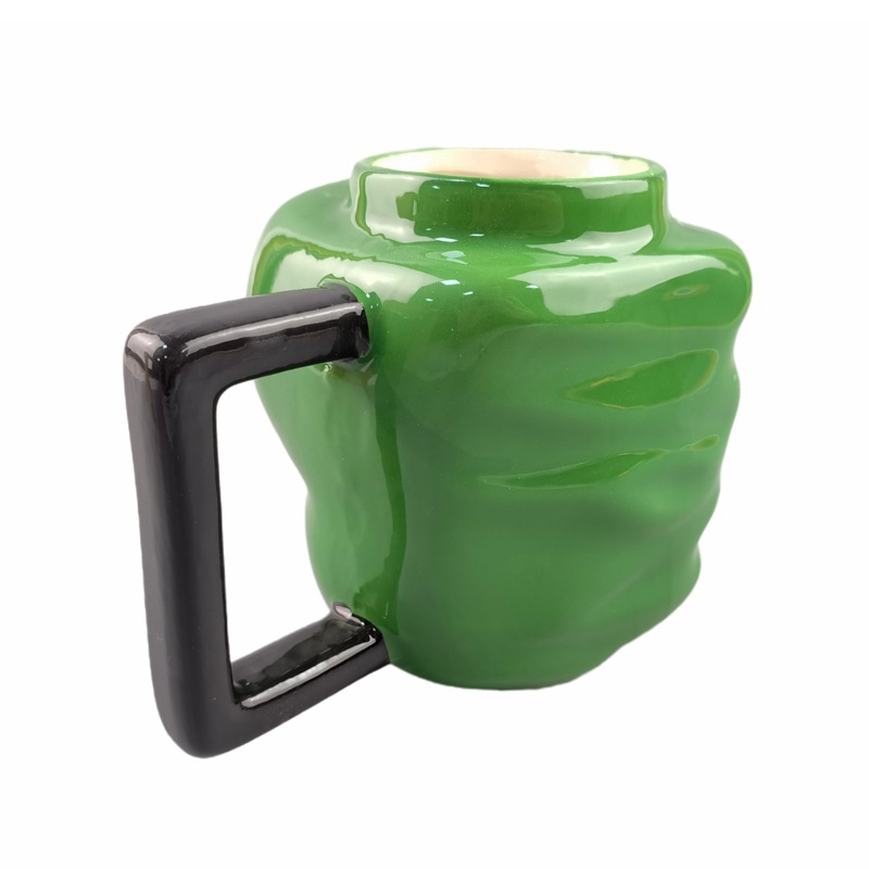 Marvel verde gigante Haoke puño Taza de cerámica taza de agua taza de café taza de gran capacidad puño verde taza de té