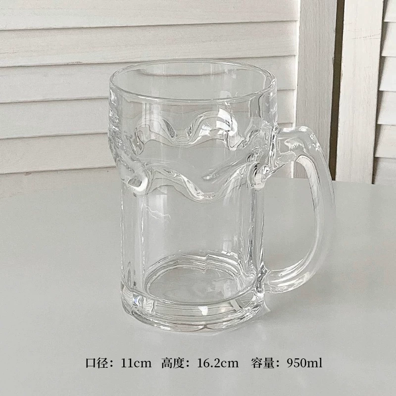 Capacious wineglass, glass tea cup, 510 ml