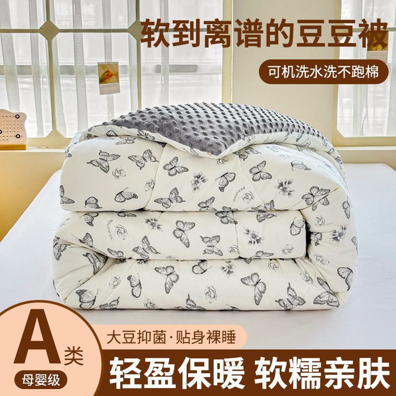Class a Doudou Quilt Spring & Fall Quilt Thickeneded Warm Winter Quilt Single Double Student Dormitory Kidsren Summer Quilt Core Air-Conditioned Quilt