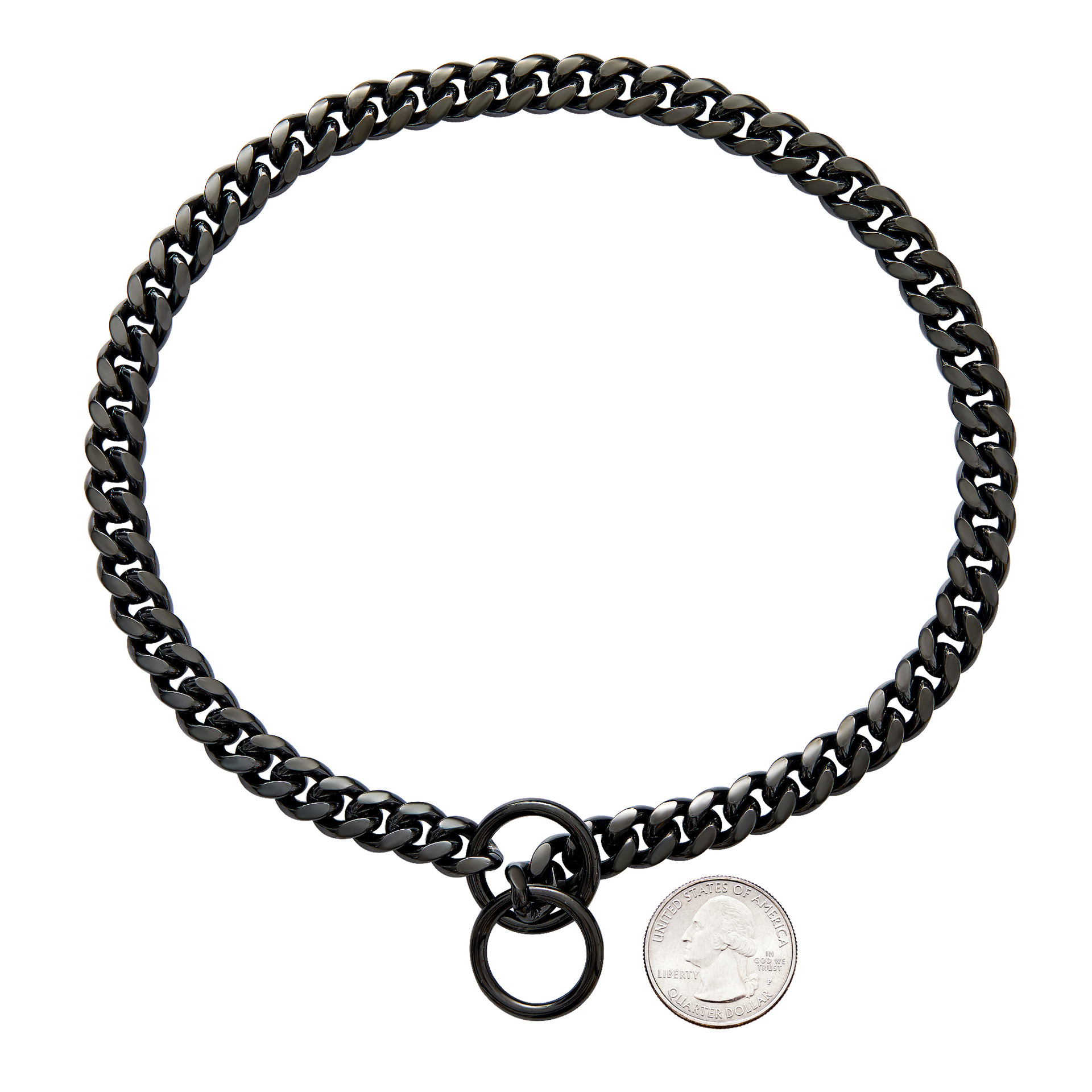 Cadena de perro mascota de tamaño pequeño y mediano de 10mm de acero inoxidable de acero de titanio cadena cubana de oro collar de perro collar de cadena de gato entrega de una pieza