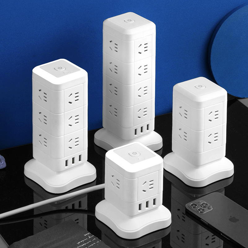 Rubik's cube vertical socket multi-hole multi-functional with USB desktop plug-in multi-position plug-in strip for dormitories