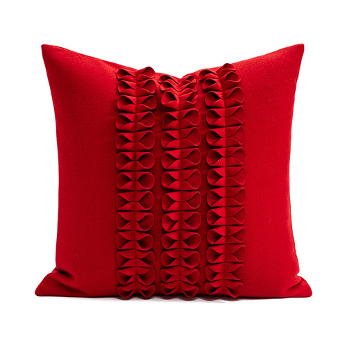 Nordic Modern Cushion Red Festive Cushion Sofa Bedside Cushion Office Seat Back Cushion Cover Wholesale