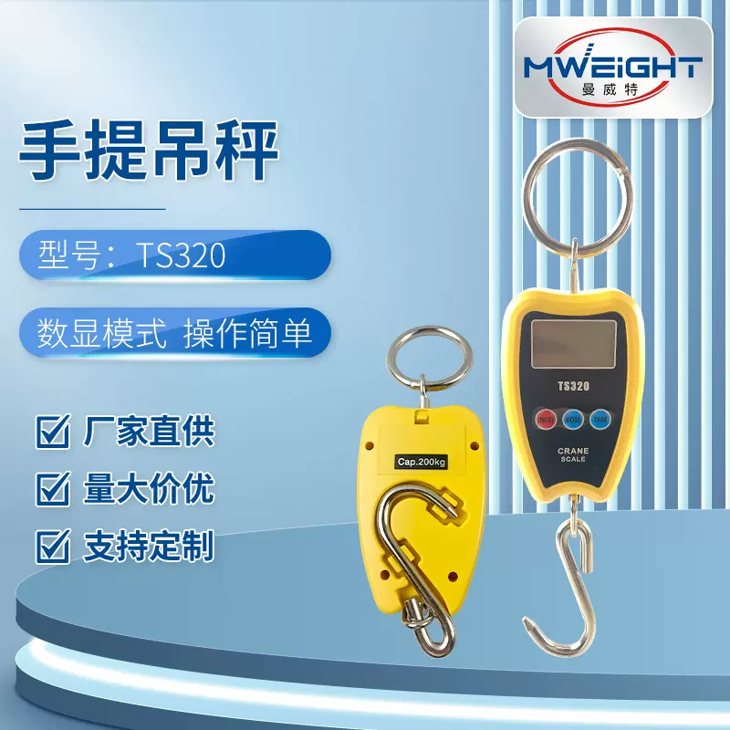 厂家供应TS320直视手提电子吊秤 直视吊秤批发直视电子吊钩秤