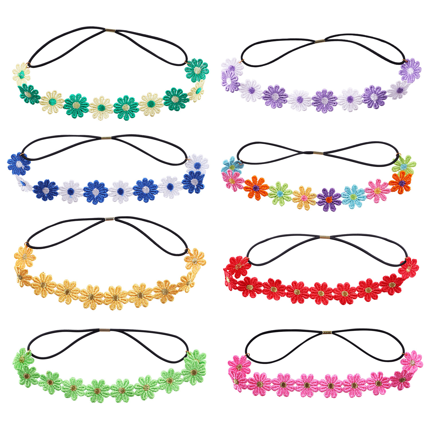 Simple Style Flower Cloth Hair Band display picture 1