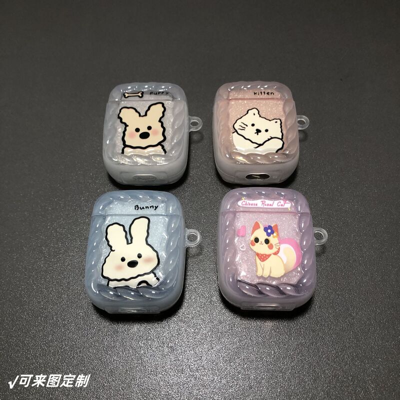 Cartoon Transparent I12 Bluetooth Earphone Protective Case, Domestically Produced Huaqiangbei Earphone Shell, Twist-Print Design, Can Be Customized with Your Own Image Cartoon Transparent I12 Bluetooth Earphone Protective Case, Domestically Produced Huaqiangbei Earphone Shell, Twist-Print Design, Can Be Customized with Your Own Image