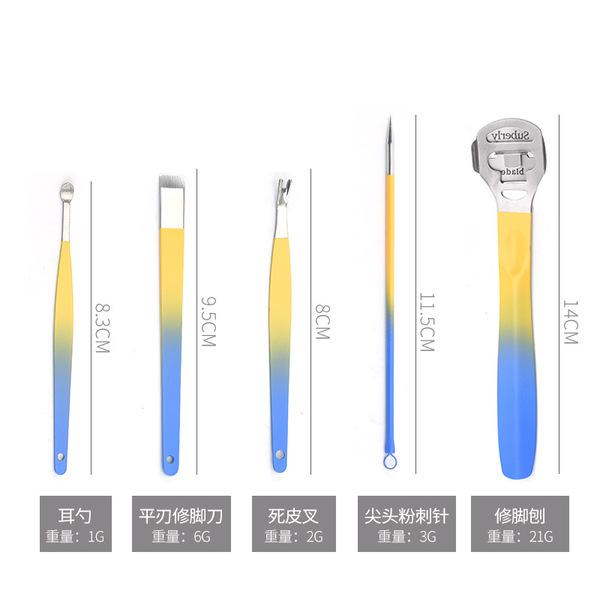 Cosmetic set stainless steel for nails